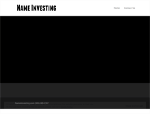Tablet Screenshot of nameinvesting.com